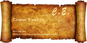 Czene Evelin névjegykártya