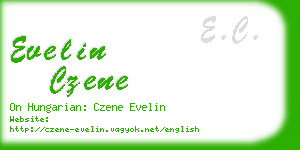 evelin czene business card